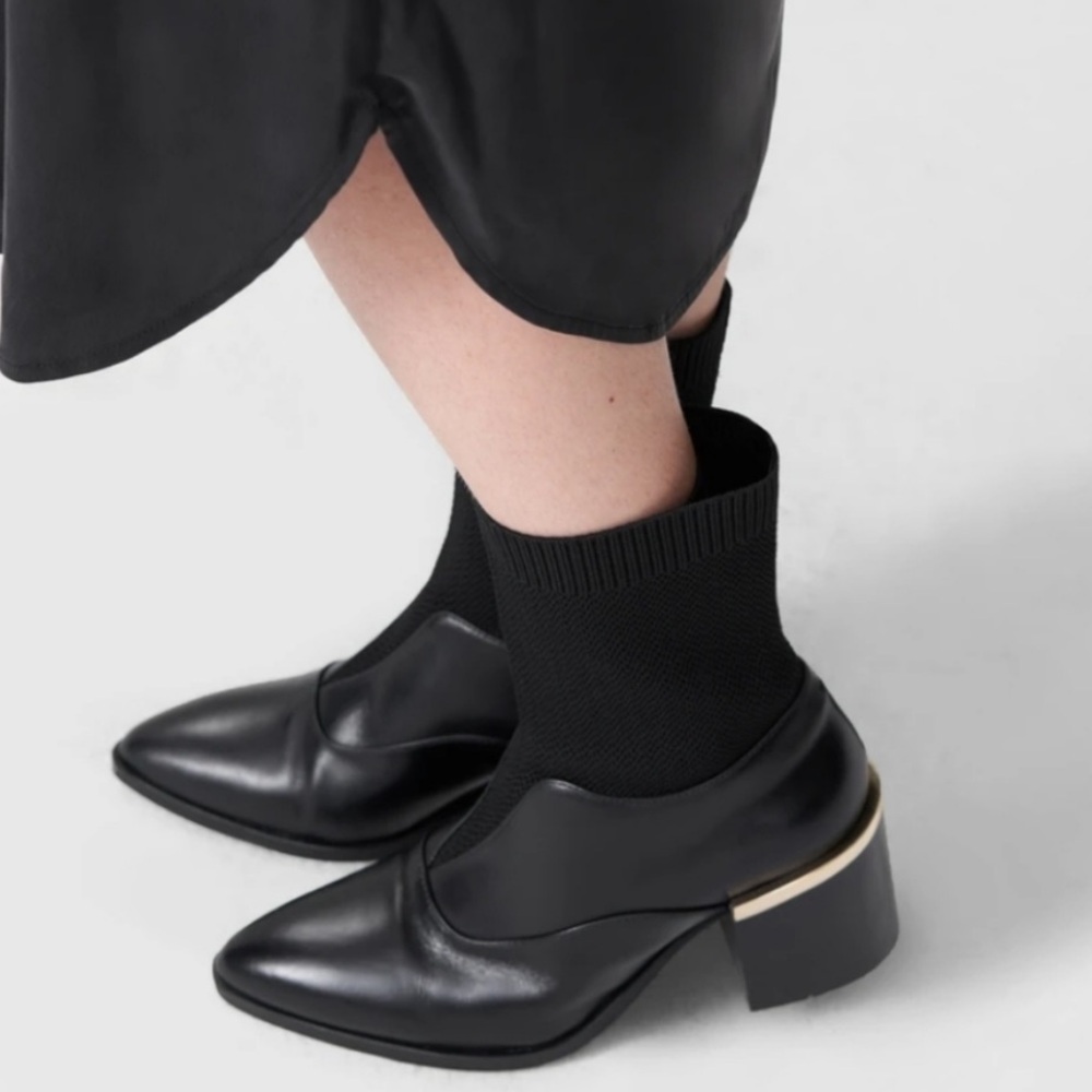 Universal Standard Porto Ankle Boot Split Leather… - image 1